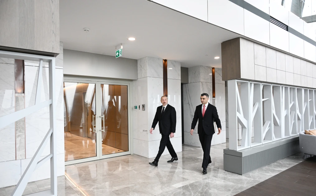 Prezident Mərkəzi Bankın yeni binasının açılışında — 3