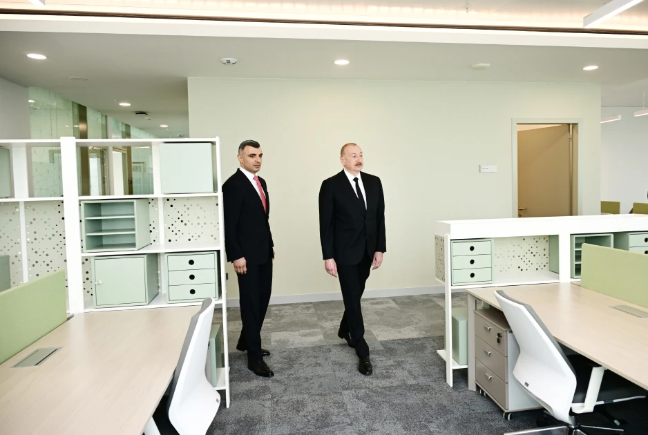 Prezident Mərkəzi Bankın yeni binasının açılışında — 7