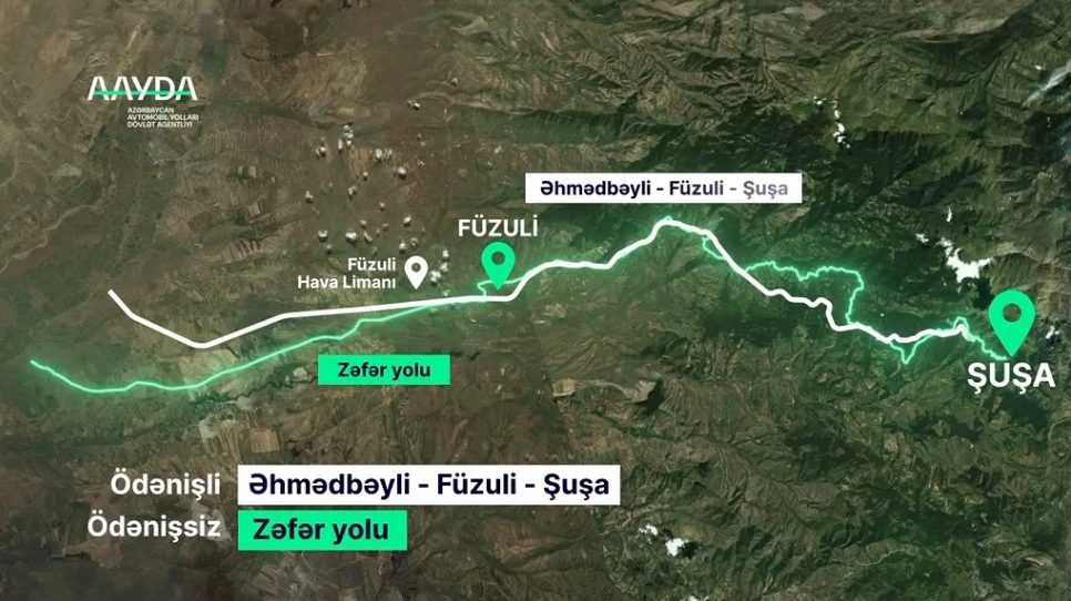 Ödənişli Şuşa yolu istifadəyə verildi 