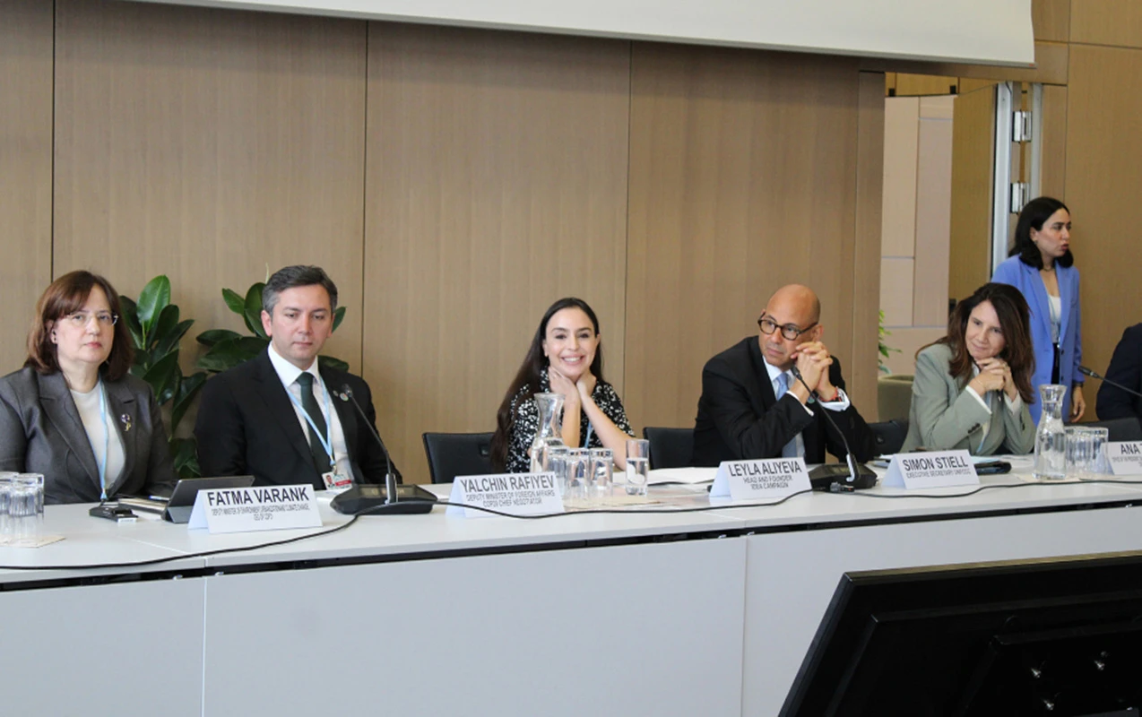 Leyla Əliyeva Almaniyada panel müzakirəsində çıxış edib 