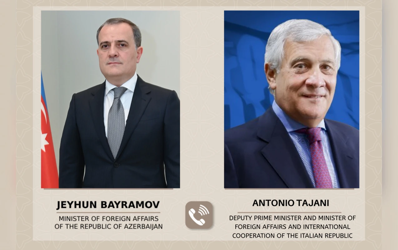 Ceyhun Bayramov Antonio Tayani ilə danışdı