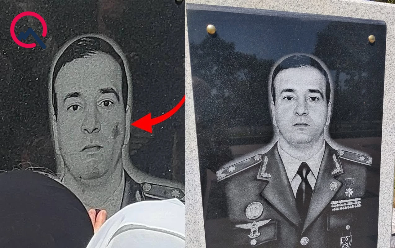 Polad Həşimovun məzar daşındakı nöqsan aradan qaldırıldı