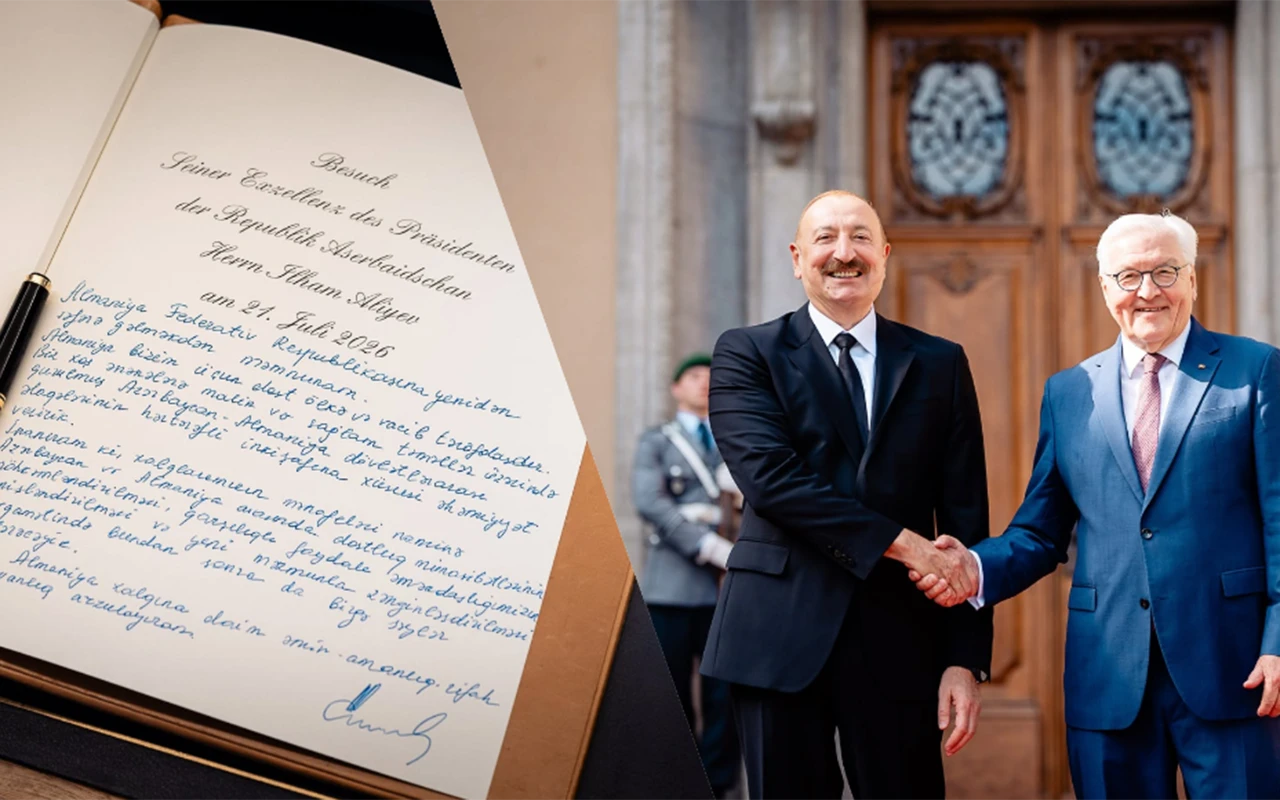“Dost Almaniya xalqına...” - İlham Əliyevin xatirə kitabına yazdıqları