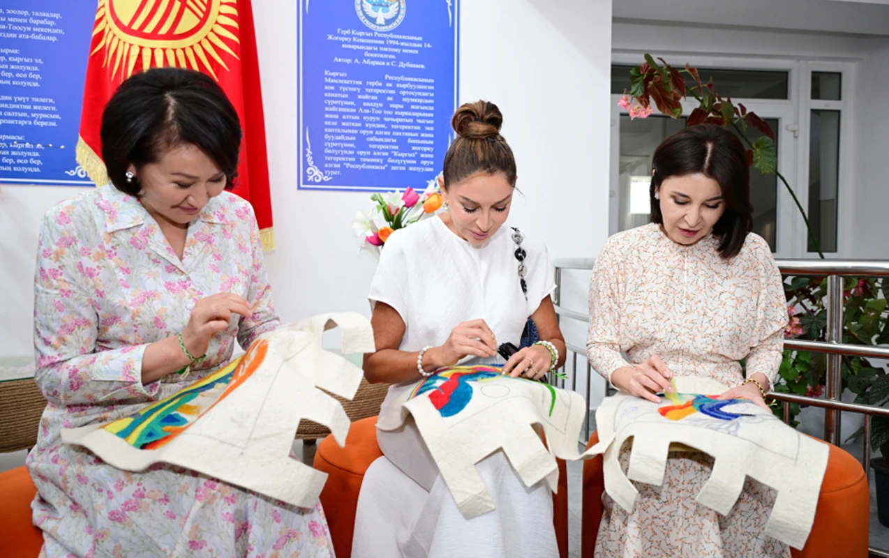 Mehriban Əliyeva Qırğızıstanda sağlamlıq və reabilitasiya mərkəzində
