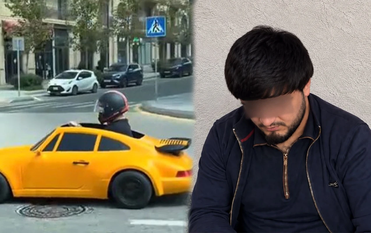 Oyuncaq maşınla yolda şütüdü, məsuliyyətə cəlb olundu