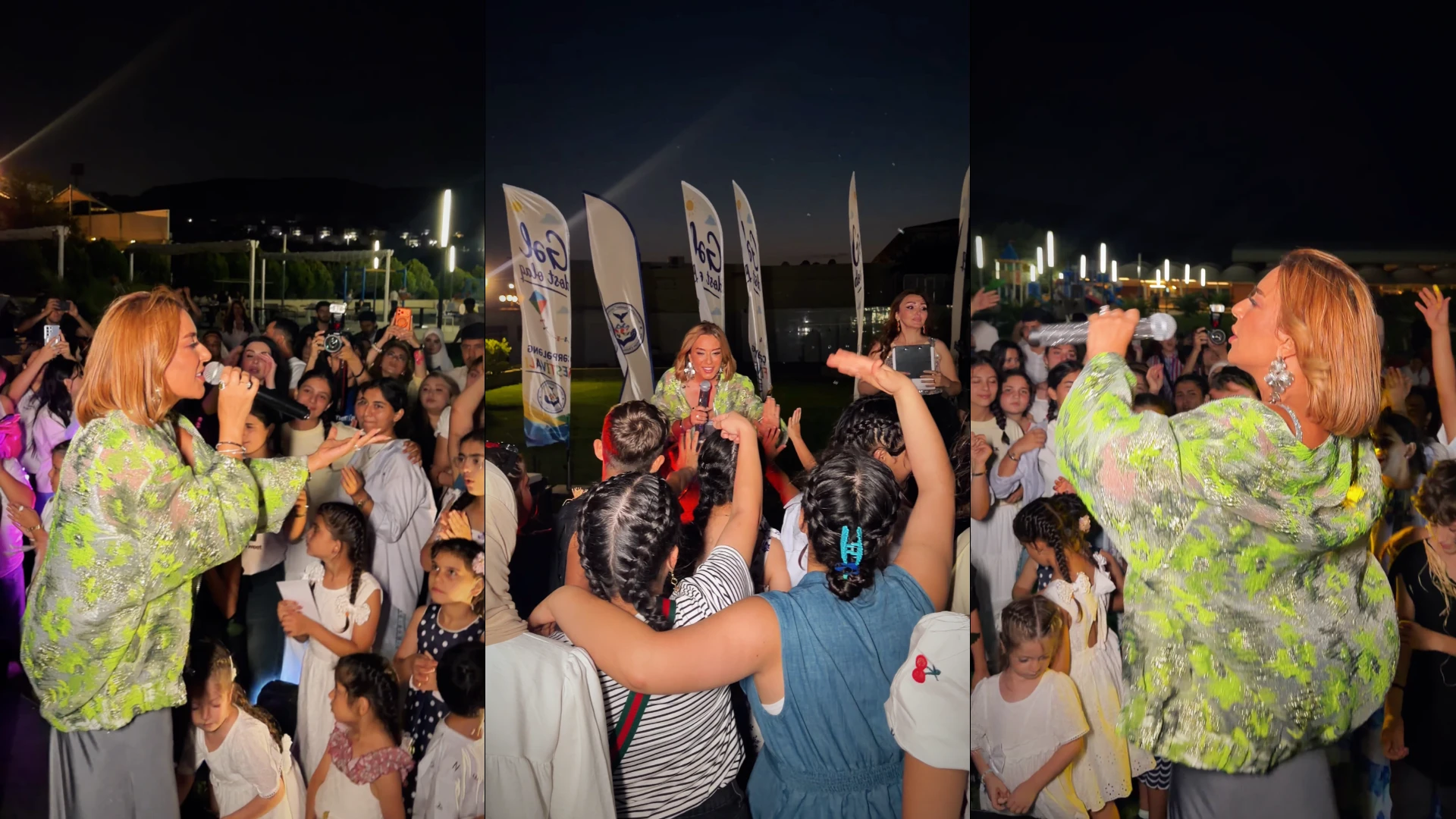 Tünzalə Ağayeva “Çərpələng Festivalı”nda uşaqlar üçün oxudu 