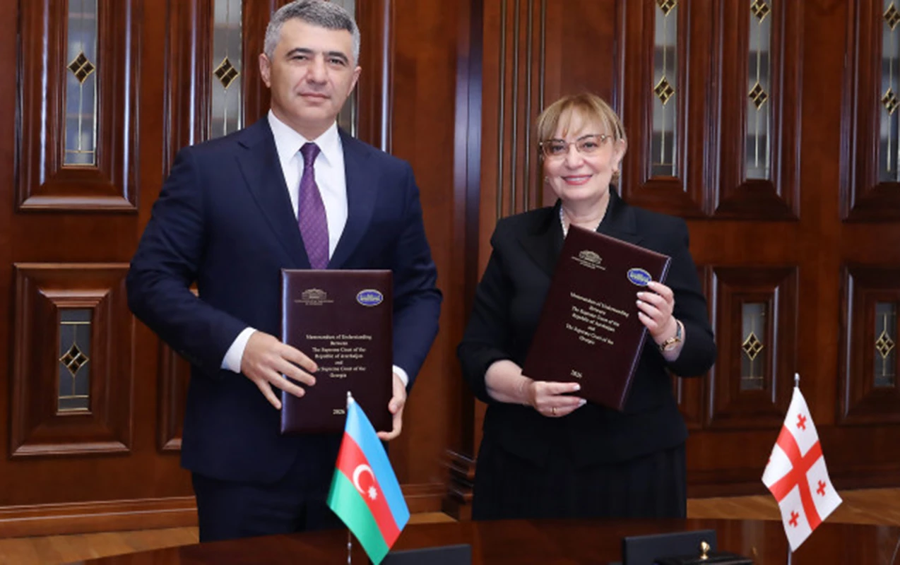 Azərbaycan və Gürcüstan Ali məhkəmələri arasında Memorandum imzalandı