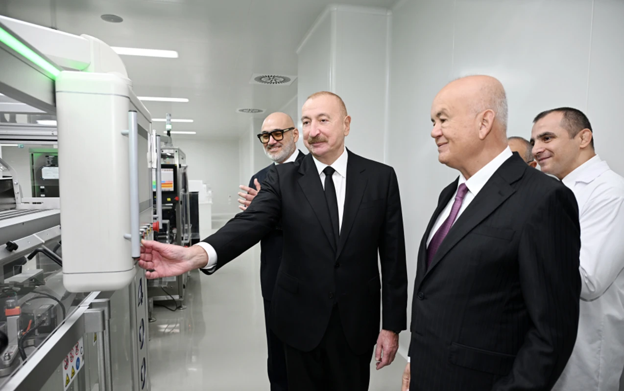 İlham Əliyev dərman istehsalı müəssisəsinin açılışında