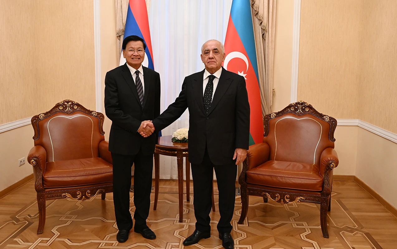 Əli Əsədov Laos Prezidenti ilə görüşdü