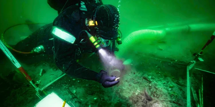 Danimarka sahilində daş dövrünə aid yaşayış yeri