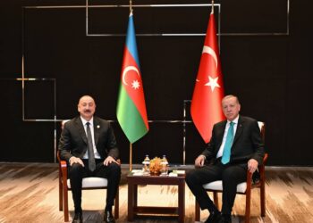 Tiencində Azərbaycan Prezidenti İlham Əliyevin Türkiyə Prezidenti Rəcəb Tayyib Ərdoğanla görüşü olub