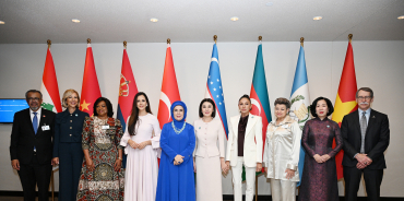 Birinci xanım Mehriban Əliyeva BMT Baş Assambleyası çərçivəsində xüsusi sessiyada iştirak edib