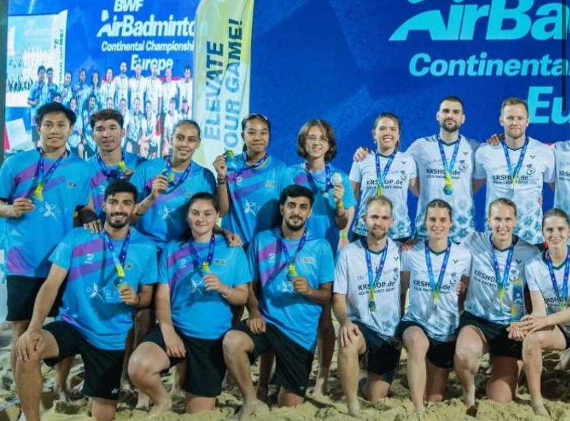 Bakıda keçirilən airbadminton üzrə Avropa çempionatında komanda yarışına yekun vurulub