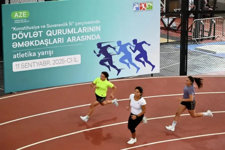 Dövlət qurumlarının əməkdaşları arasında atletika müsabiqəsi keçirilib