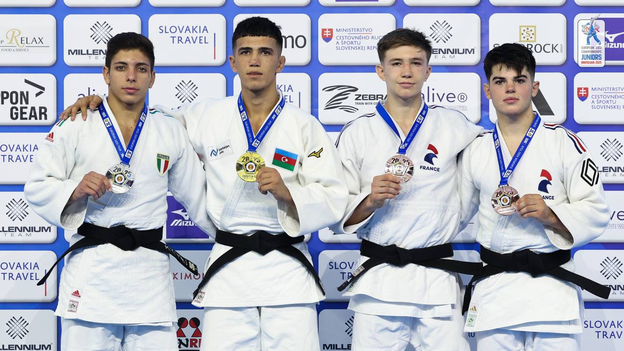 Cüdoçularımız Avropa çempionatına 2 qızıl və 1 bürünc medalla başladı