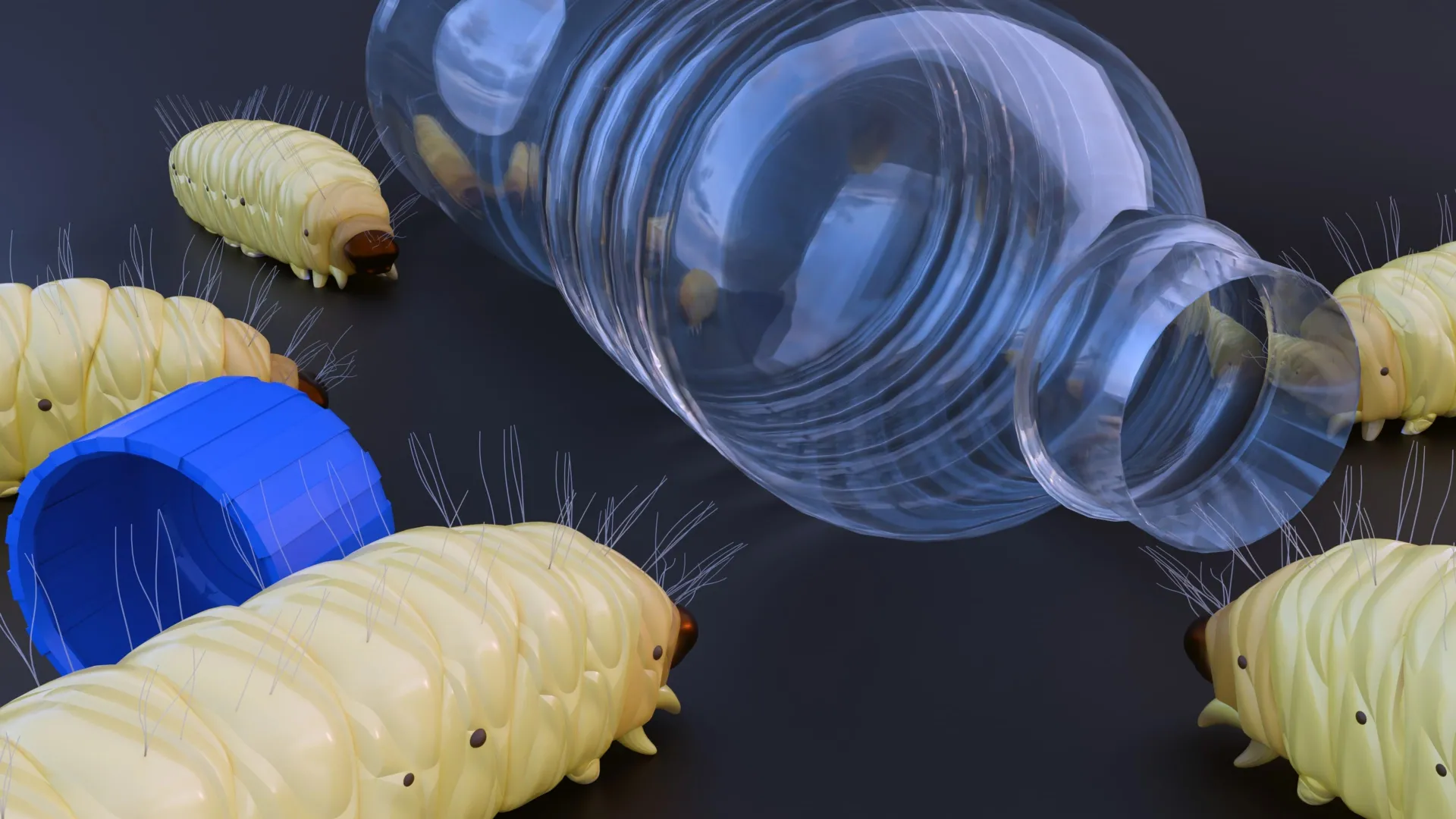"Plastikyeyən"  tırtıllar