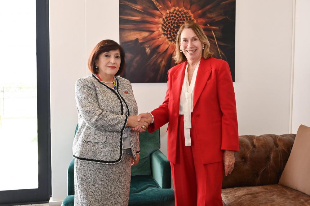 Milli Məclisin sədri Sahibə Qafarova Avstraliya Senatının sədri ilə görüşüb