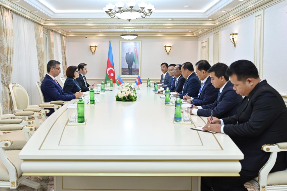 Milli Məclisin sədri Sahibə Qafarova Kamboca Milli Assambleyası sədrinin müavini ilə görüşüb