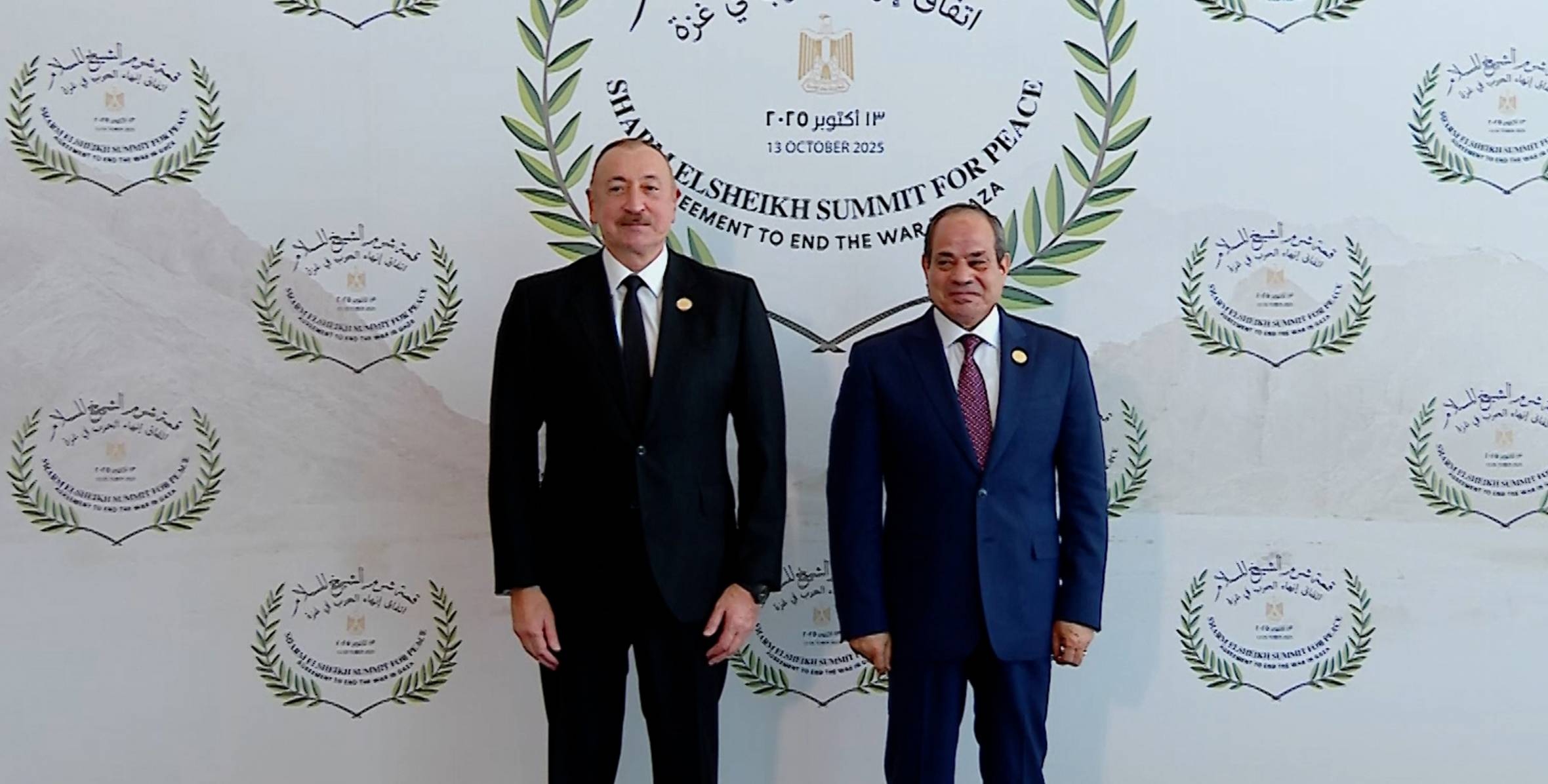 İlham Əliyev Yaxın Şərq Sülh Sammitində iştirak edir