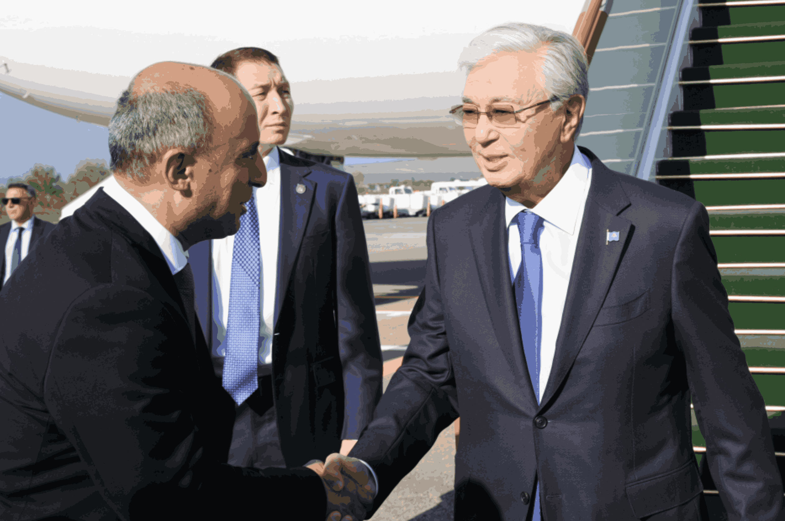 Qazaxıstan Prezidenti Kasım-Jomart Tokayev Azərbaycana səfərə gəlib