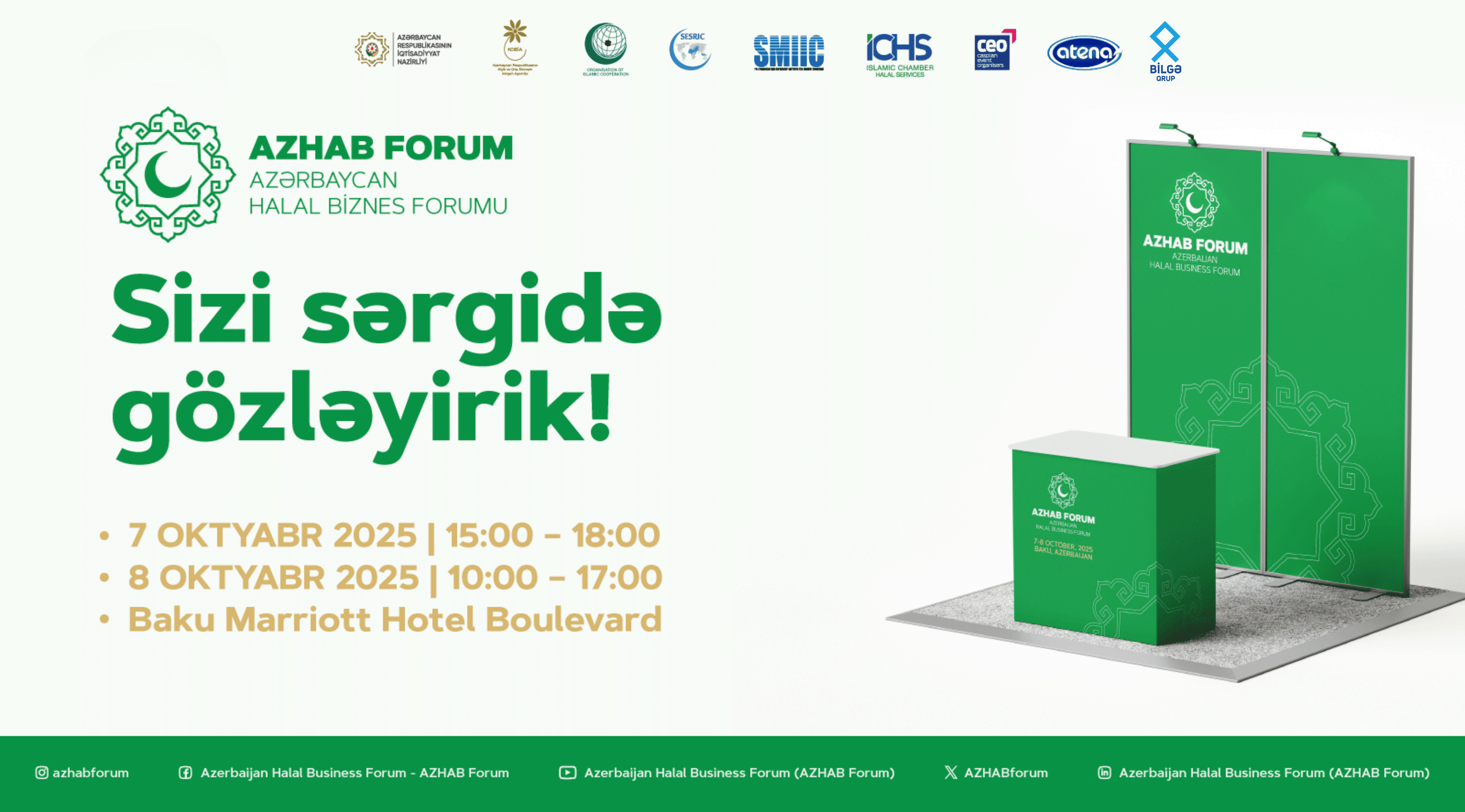 Bakıda Azərbaycan Halal Biznes (AZHAB) Forumu çərçivəsində sərgi təşkil olunacaq