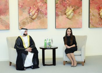 Leyla Əliyeva Həmdan Bin Rəşid Əl Maktum Fondunun ali sədri ilə görüşdü