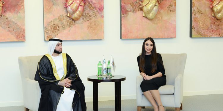 Leyla Əliyeva Həmdan Bin Rəşid Əl Maktum Fondunun ali sədri ilə görüşdü