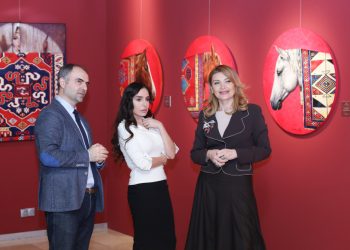 Leyla Əliyeva Azərbaycan Milli Xalça Muzeyində