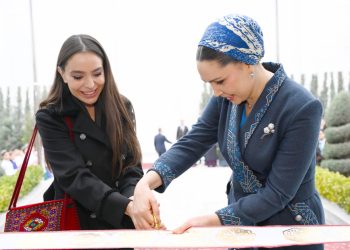 Leyla Əliyeva Türkmənistanda açılış mərasimində