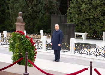 DTX-nin əməkdaşları Fəxri xiyabanda