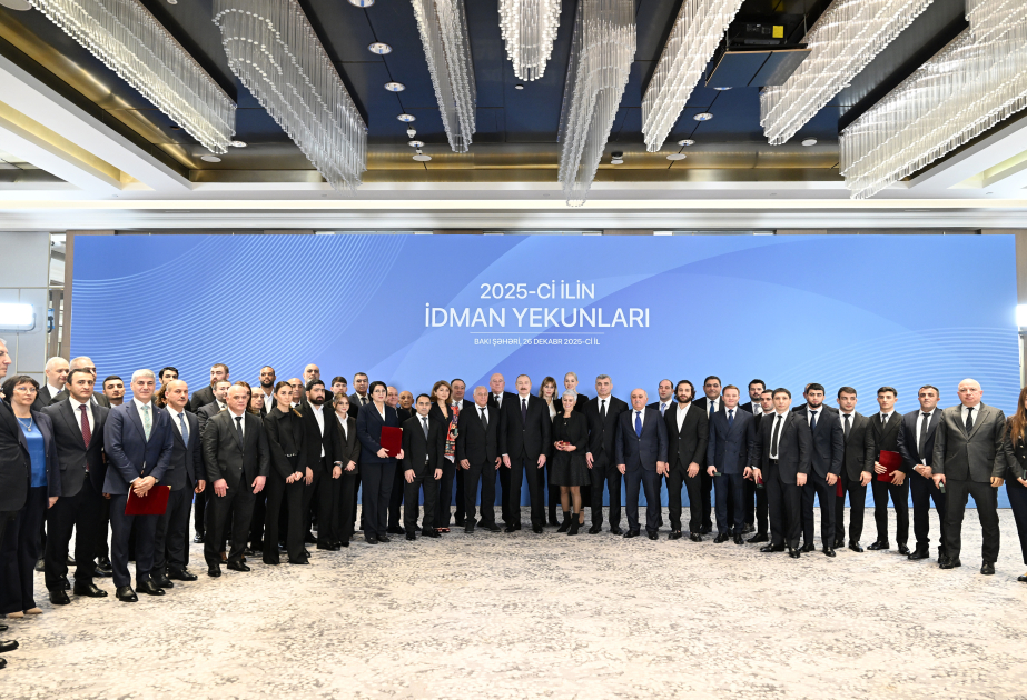 Prezident 2025-ci ilin idman yekunlarına həsr olunan mərasimdə