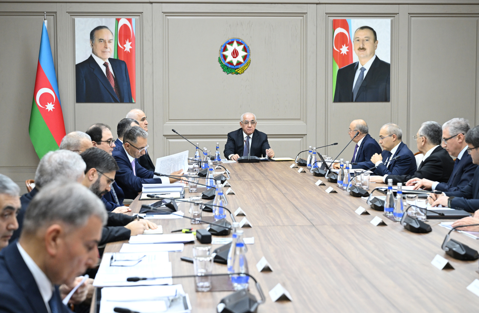 Nazirlər Kabinetində Xəzər dənizinin və Bakı buxtasının ekoloji vəziyyətinə dair iclas keçirilib