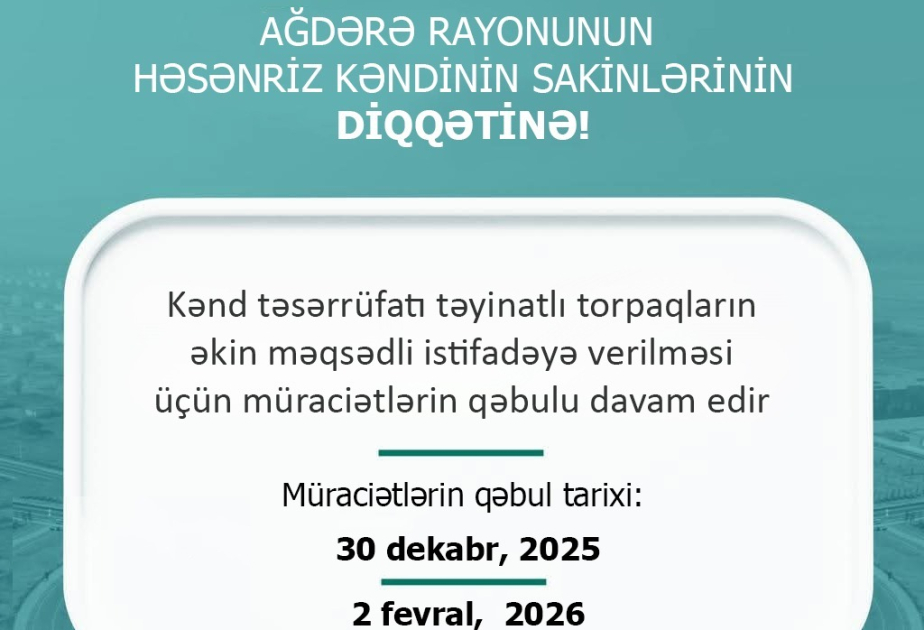 Ağdərədə müraciətlər davam edir