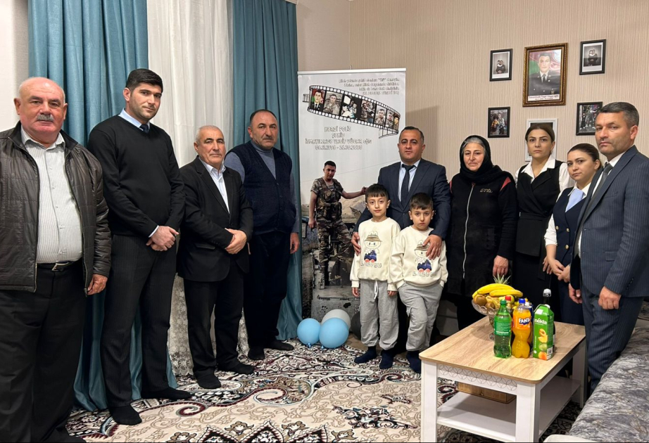 Şəhid Vaqif İsmayılzadənin ailəsi ziyarət olunub