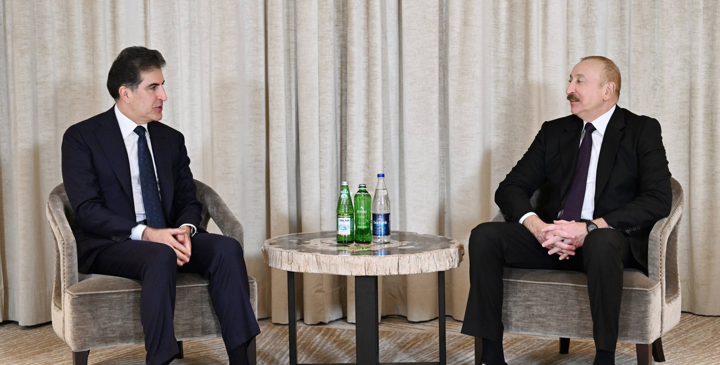 İlham Əliyev Münxendə İraq Kürdüstan Regionunun başçısı ilə görüşüb