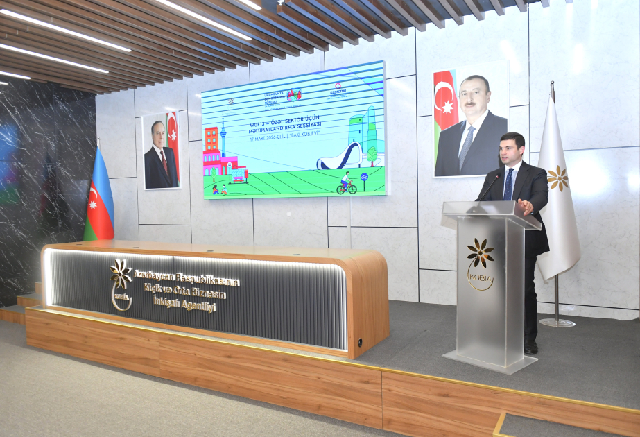 KOBİA-nın rəhbəri Azərbaycan sahibkarlarını WUF13-də fəal iştiraka çağırıb