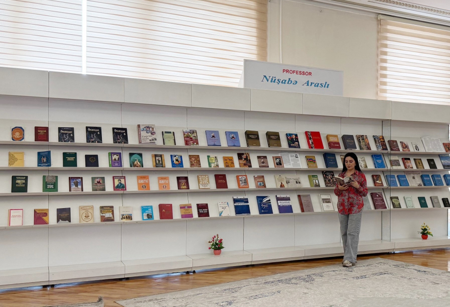 Milli Kitabxanada professor Nüşabə Araslının 85 illiyinə həsr olunmuş kitab sərgisi açılıb