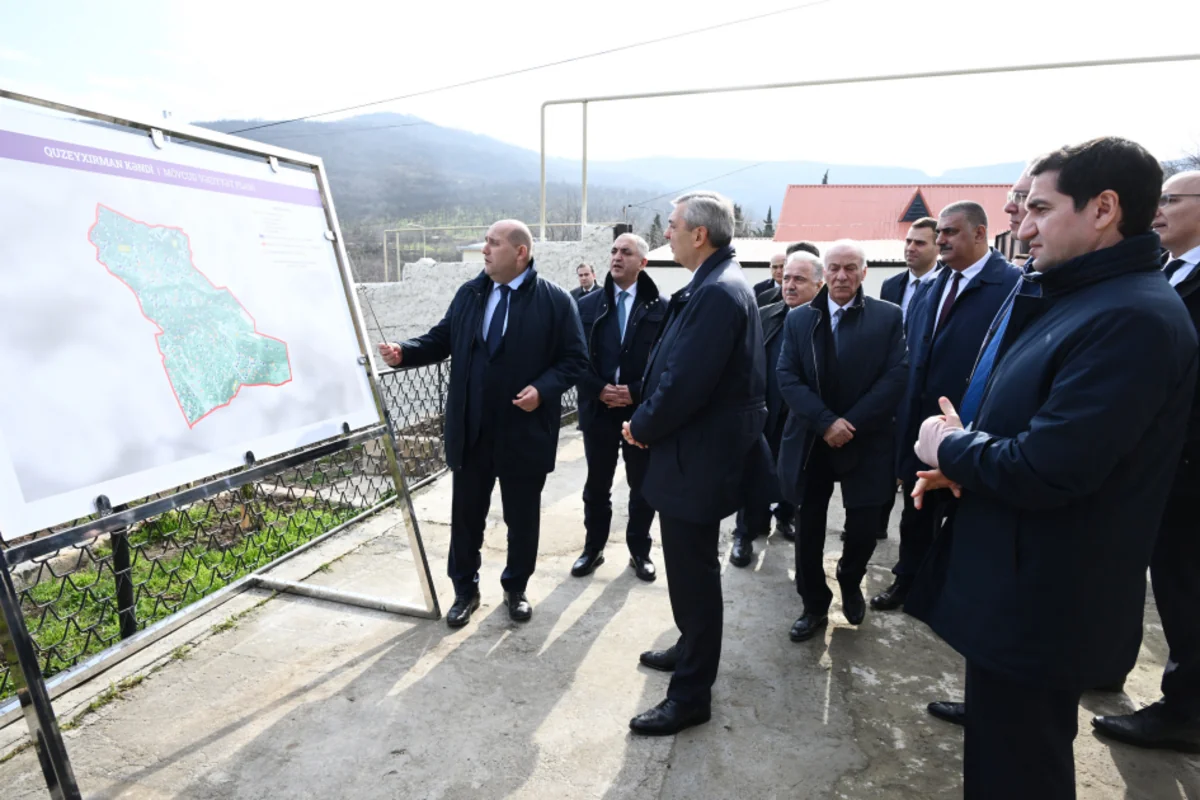 Əlaqələndirmə Qərargahının üzvləri Quzeyxırman kəndində aparılan təmir-bərpa işləri ilə tanış olublar