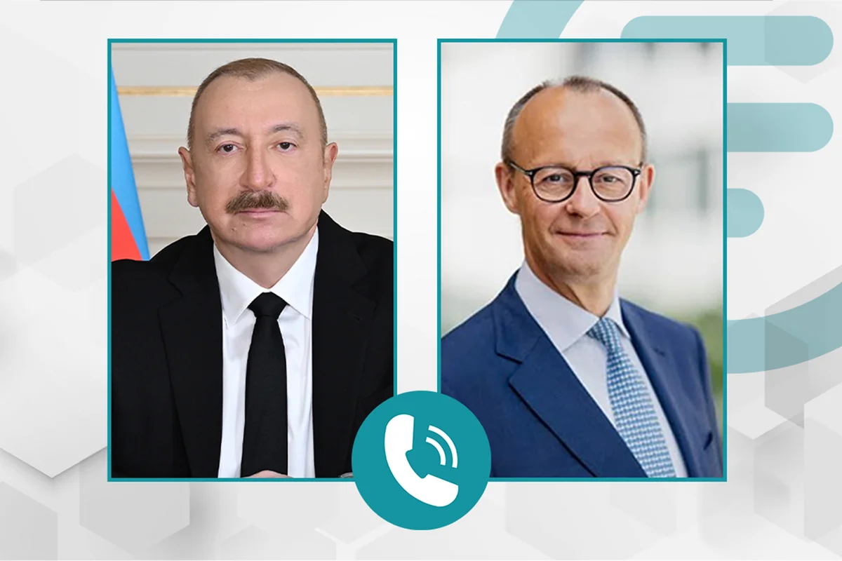 İlham Əliyev Almaniya kansleri ilə Yaxın Şərqi müzakirə etdi