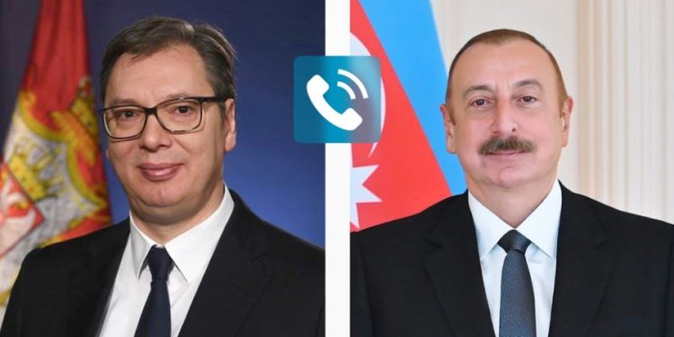Serbiya Respublikasının Prezidenti Aleksandar Vuçiç Azərbaycan Respublikasının Prezidenti İlham Əliyevə zəng edib
