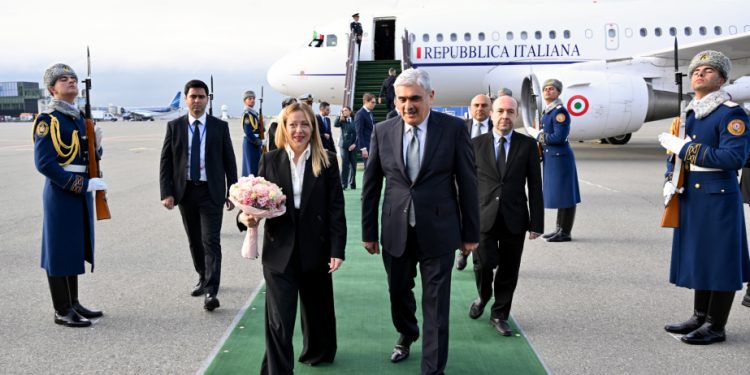 İtaliya Nazirlər Şurasının sədri Ciorcia Meloni Azərbaycana səfərə gəlib