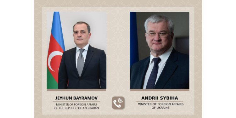 Azərbaycan və Ukrayna xarici işlər nazirləri arasında telefon danışığı olub