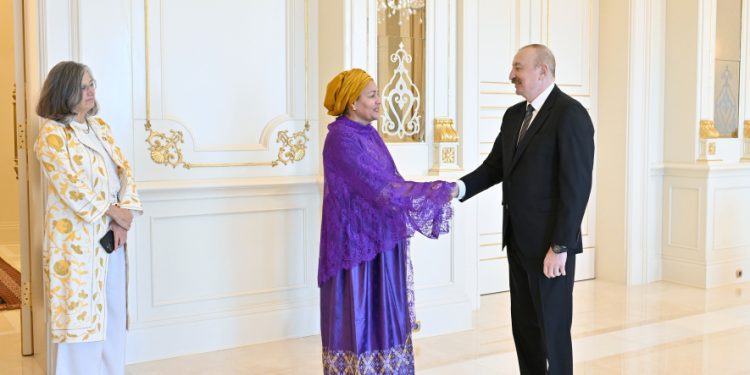 İlham Əliyev BMT Baş katibinin müavinini qəbul edib