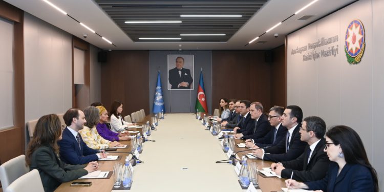 Ceyhun Bayramov BMT Baş katibinin müavini ilə görüşüb