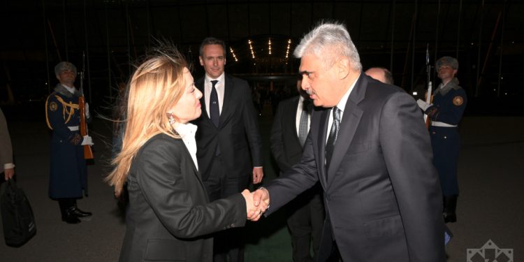 İtaliya Nazirlər Şurasının sədri Ciorcia Meloninin Azərbaycana səfəri başa çatıb